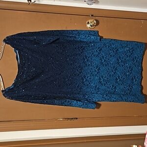 Onyx nitecocktail dress. Blue ombre size 16